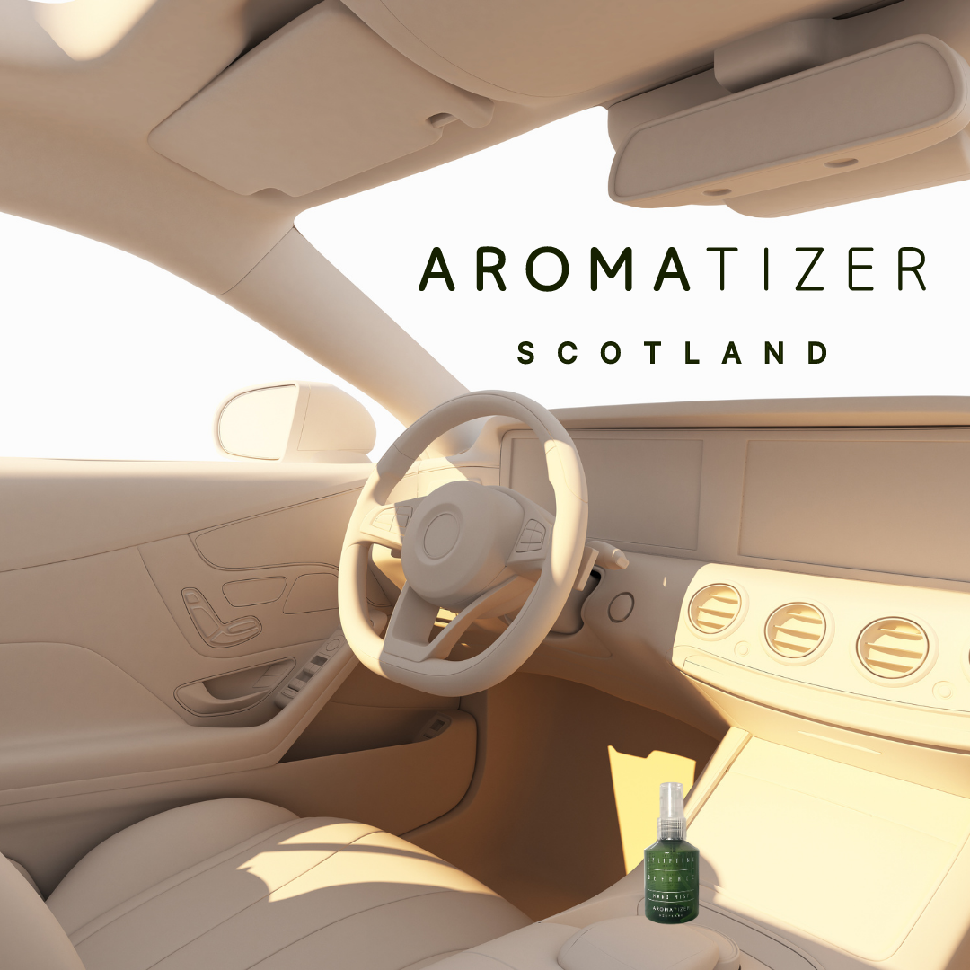 Keep a bottle of Aromatizer in your car for when you're on the move. Be Safe, Be Stylish. Be Uplifted by Scent.